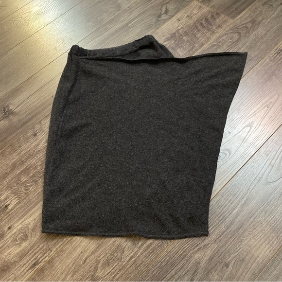 Vintage Michael Kors / Lyle & Scott Cashmere Skirt made Scotland faux wrap drape - Picture 3 of 9